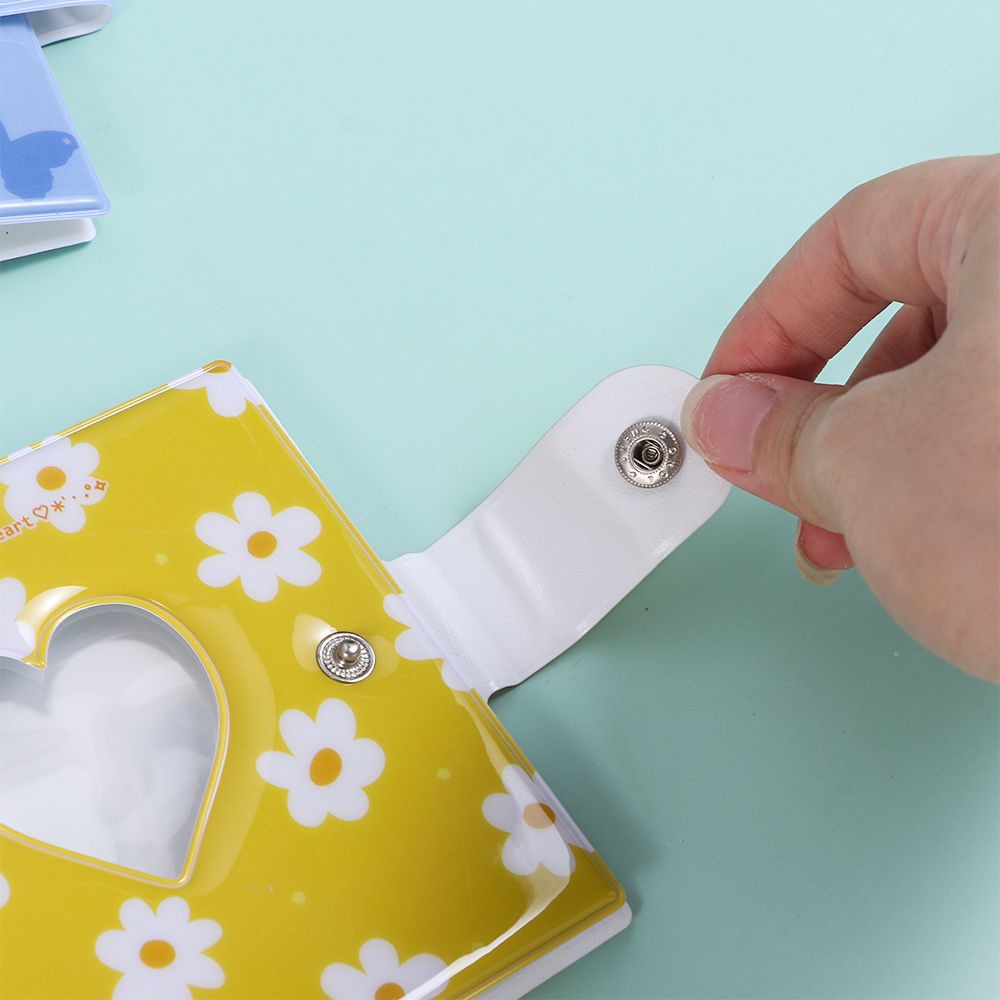 Album Ảnh Họa Tiết Bướm Và Trái Tim Bằng Nhựa PP 20 Tờ 3 inch Nhiều Màu Sắc Dùng Để Trang Trí Nhà