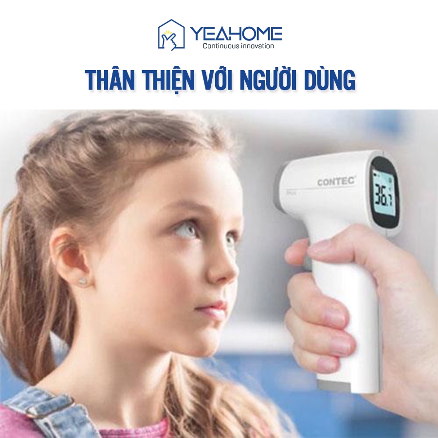 Nhiệt Kế Hồng Ngoại Contec TP500 Đo Hồng Ngoại Chất Lượng Cao 32 ℃ ~ 42,9 ℃ Hàng Chính Hãng - Yeahome Care