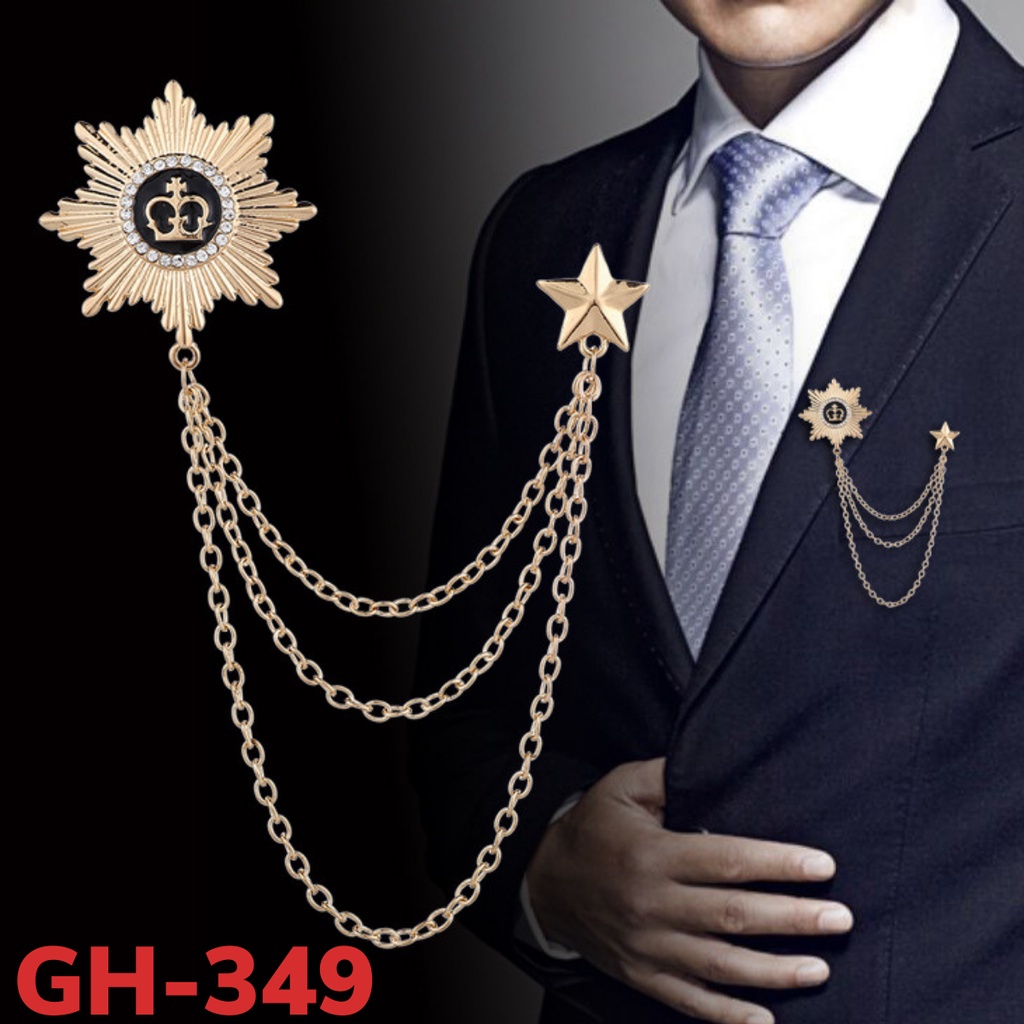 Ghim cài áo vest nam thời trang phù hợp dự tiệc, đám cưới, chú rể, chụp ảnh, lapel pin cài áo vest nhiều mẫu lựa chọn