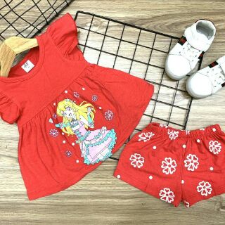 Combo 4b đồ ngắn cho bé gái chỉ 150K