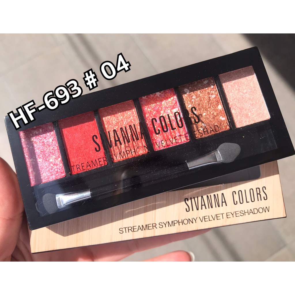 Sivanna Colors Streamer Symphony Velvet Eyeshadow HF693 Auth Thái] Bảng Mắt Má Hồng Tạo Khối Sivanna