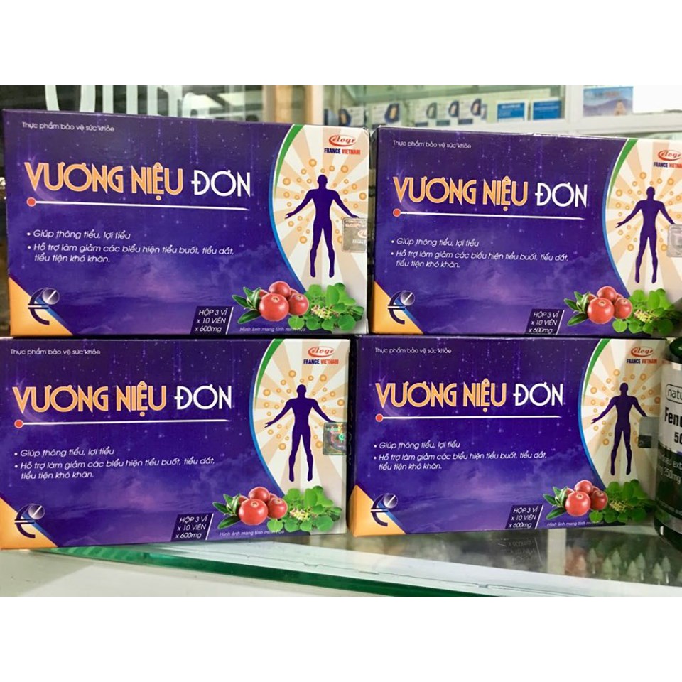 Vương niệu đơn – Hỗ trợ làm giảm triêu chứng tiểu buốt, tiểu đục, bí tiểu (hộp 30 viên)