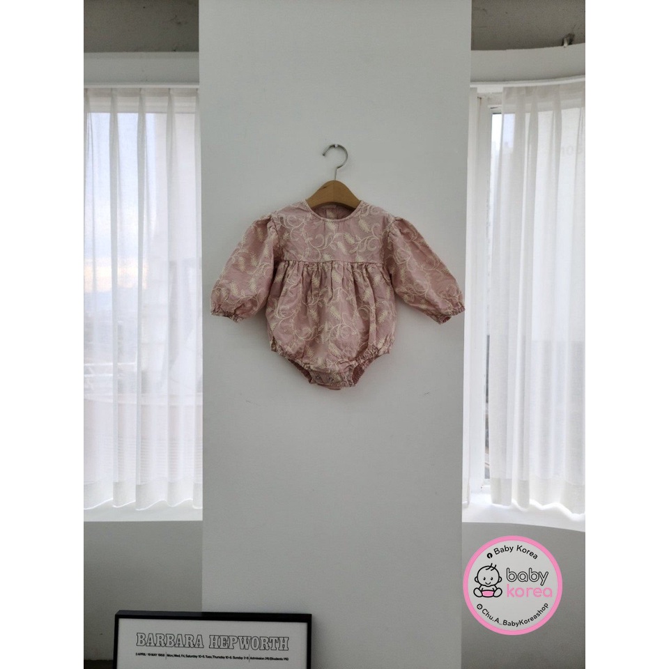 SET SUIT KÈM MŨ BONET THÊU 3D CAO CẤP MADE IN KOREA BÉ GÁI