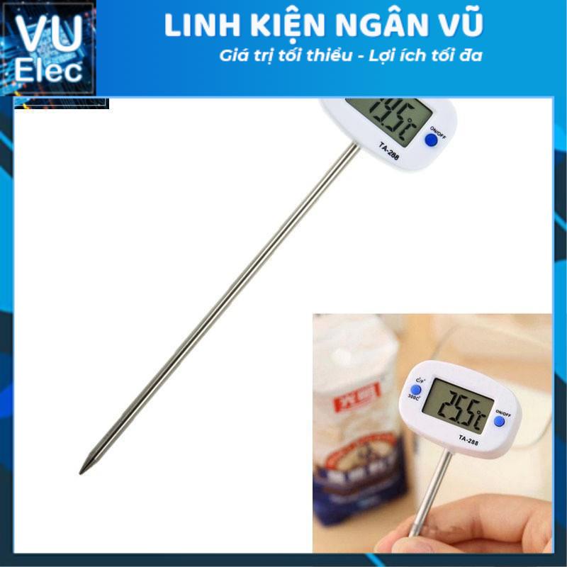 Nhiệt kế nhà bếp đo nhiệt độ thức ăn điện tử TA288 đọc tức thì dùng cho dầu/ sữa/ cà phê/ nước