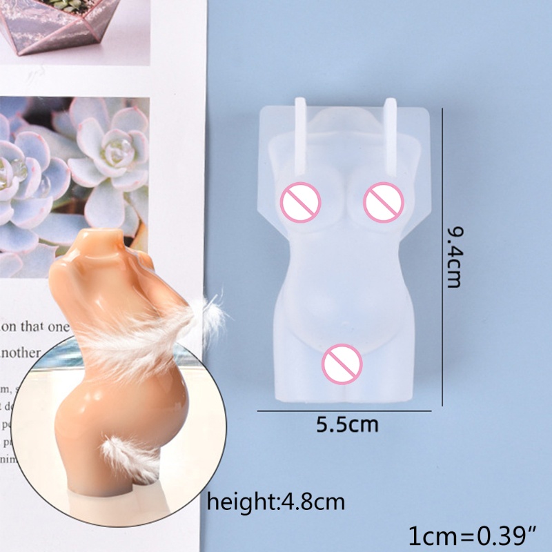 Khuôn Silicone Làm Nến Hình Cơ Thể Người 3d