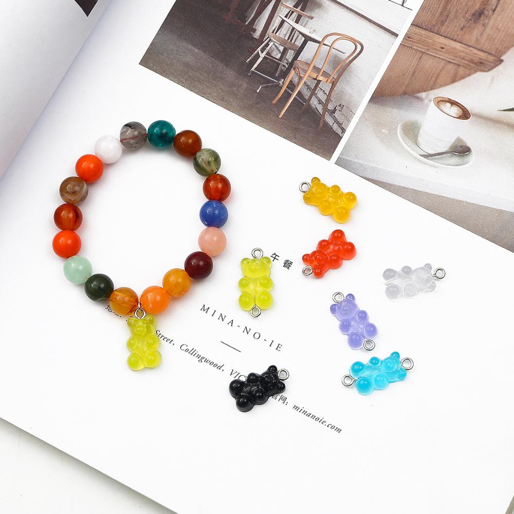 Beadia Set phụ kiện Beadia làm trang sức hình viên kẹo hình gấu bằng nhựa dễ thương