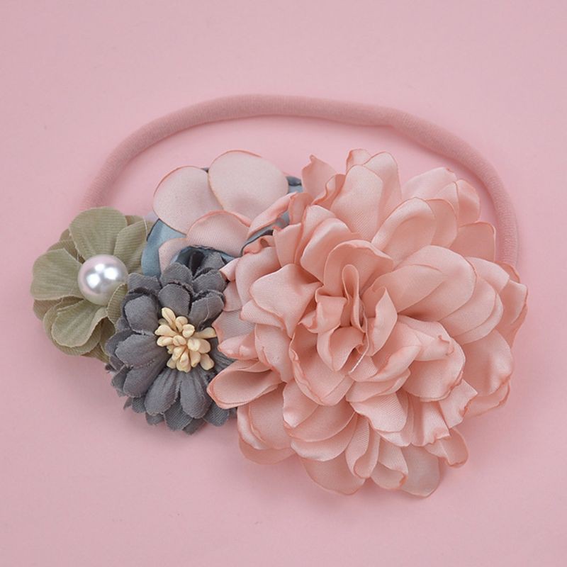 Băng Đô Cài Tóc Hình Hoa Cho Bé Gái