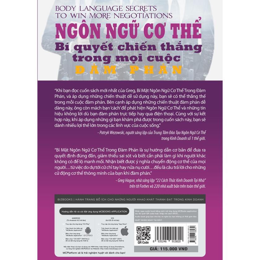 Sách - Ngôn Ngữ Cơ Thể: Bí quyết chiến thắng trong mọi cuộc đàm phán + tặng kèm bút ngộ nghĩnh