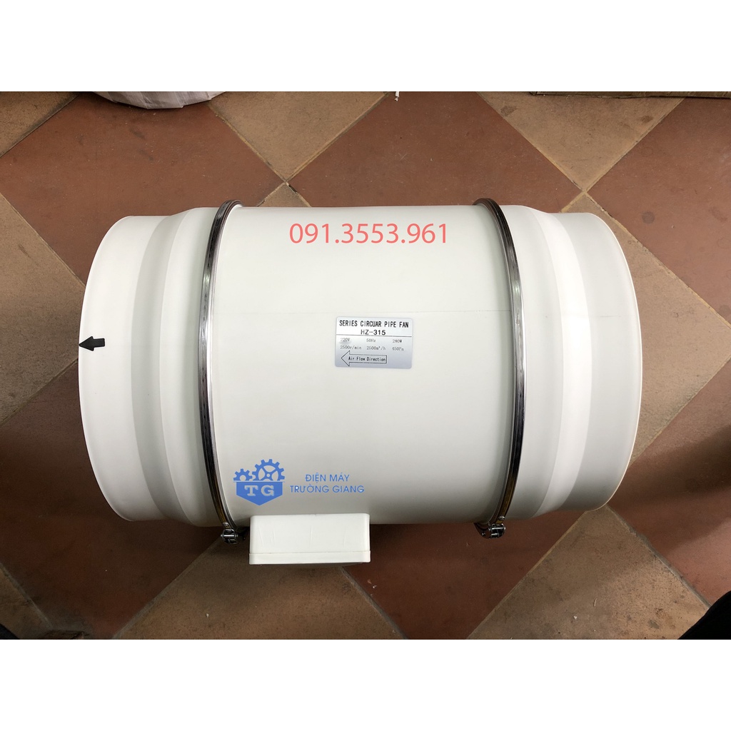 Quạt hút thông gió nối ống phi 315mm - Quạt hút đồng trục - Hàng chính hãng siêu chống ồn