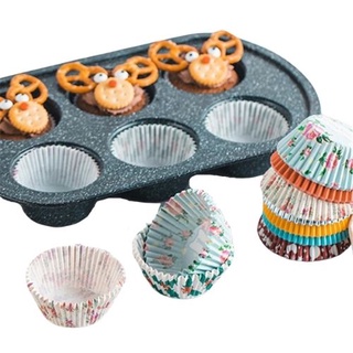 Cốc giấy đựng bánh cupcake nhiều họa tiết dễ thương set 25c, 50c