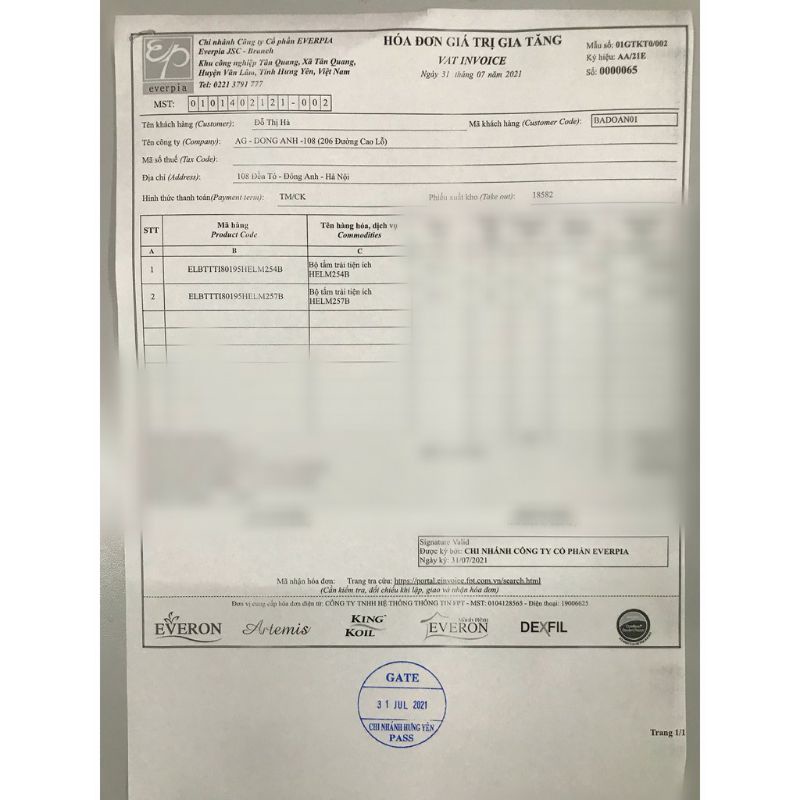 Bộ tấm trải tiện ích Everon 80*195