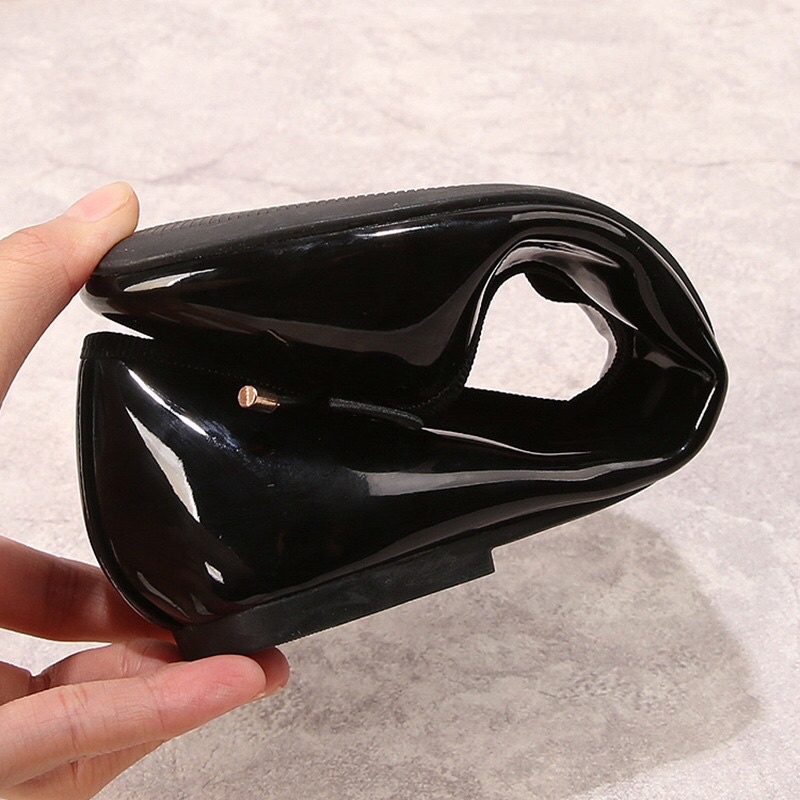 Giày bệt hm da bóng