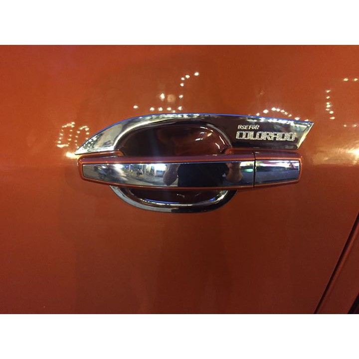 Bộ 4 ốp hõm cửa corolado 2018 Mạ Crom Cao Cấp ( Bộ đầy đủ Gồm 8 Chi Tiết )