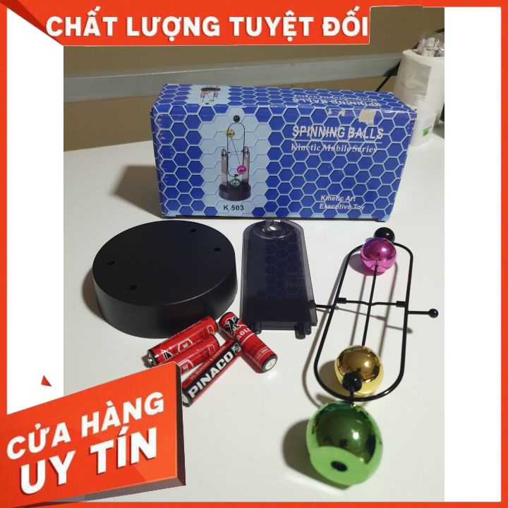 Con lắc Newton dao động vĩnh viễn  phiên bản Quả Cầu K503, đồ chơ trang trí để bàn làm việc XẢ STRESS hiệu quả.