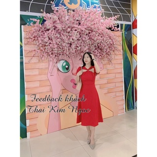 Đầm maxi xoắn ngực so hot