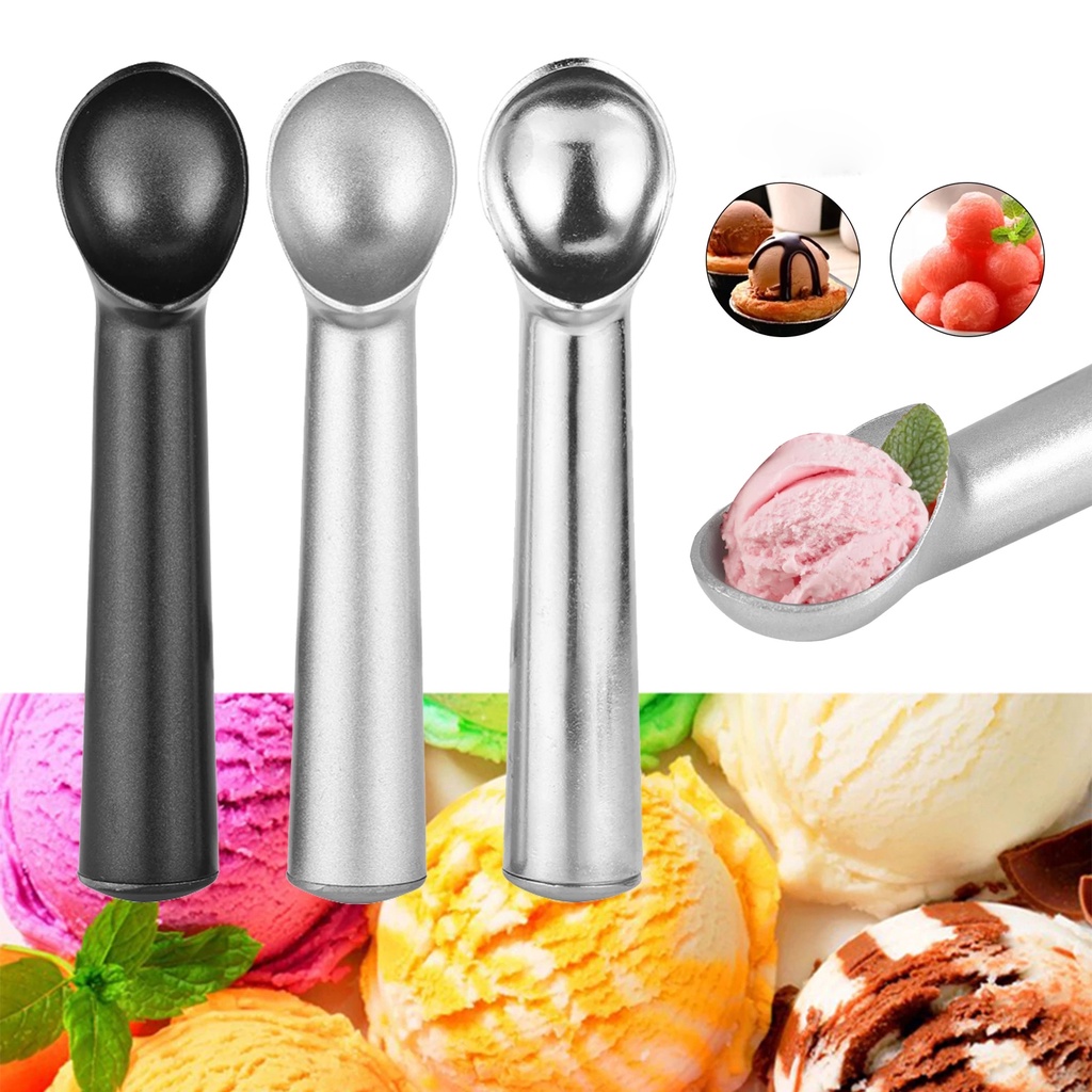 Portable Non-stick Aluminum Alloy Ice Cream Watermelon Fruit Scoop