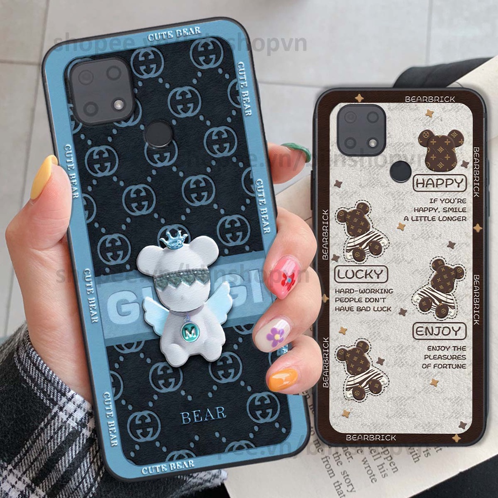 Ốp Xiaomi Redmi 10C hình gấu bear brick đẹp độc lạ, thời trang, cá tính