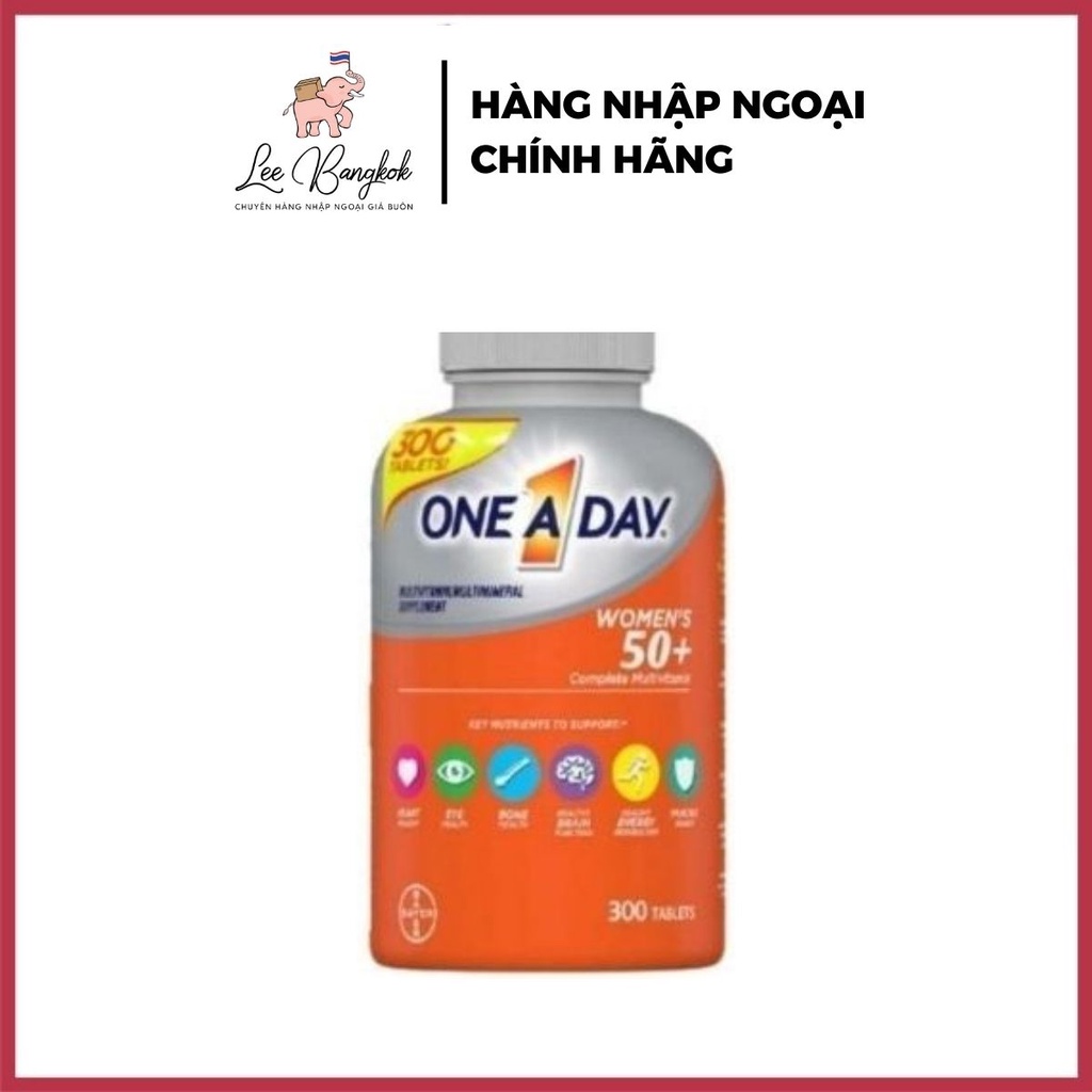 Viên Uống One A Day Women's 50+ Multivitamin 300 Viên - Bảo Vệ, Tốt Cho Sức Khỏe - Lee Bangkok