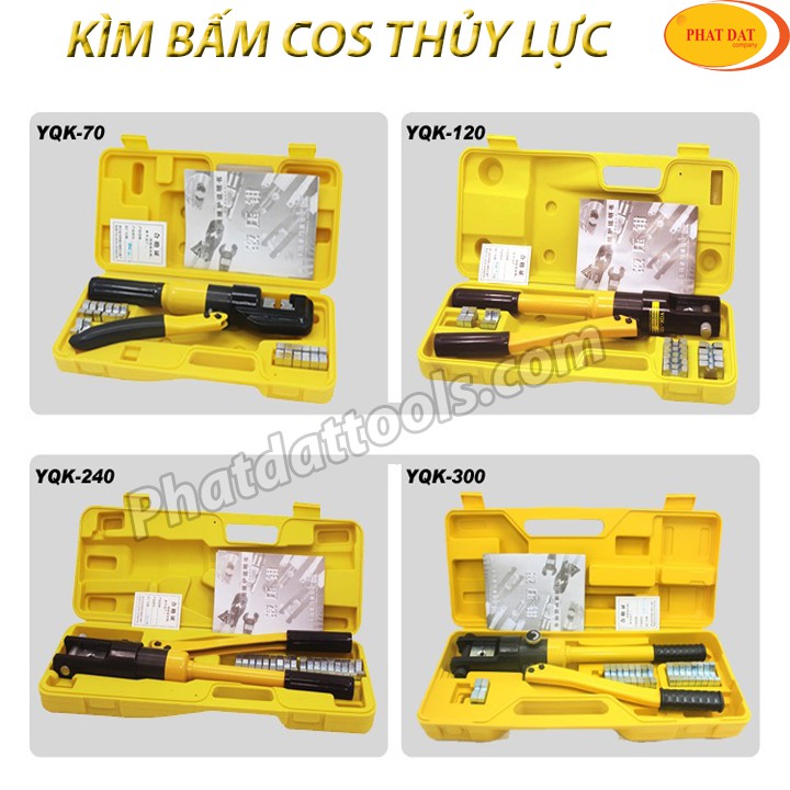 Kìm Bấm Đầu Cos Thủy Lực YQK300-Kìm Ép Cos Thủy Lực YQK300