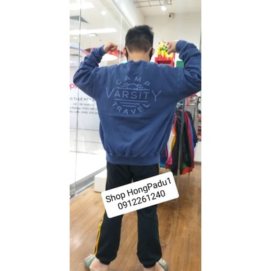 Áo nỉ nam Padu - Hàng xuất dư của công ty May Hồ gươm Mã CT20AM140.