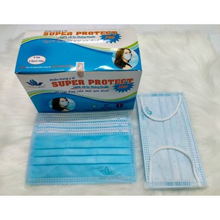 Khẩu trang y tế Sen Việt SUPER PROTECT kháng khuẩn 4 lớp