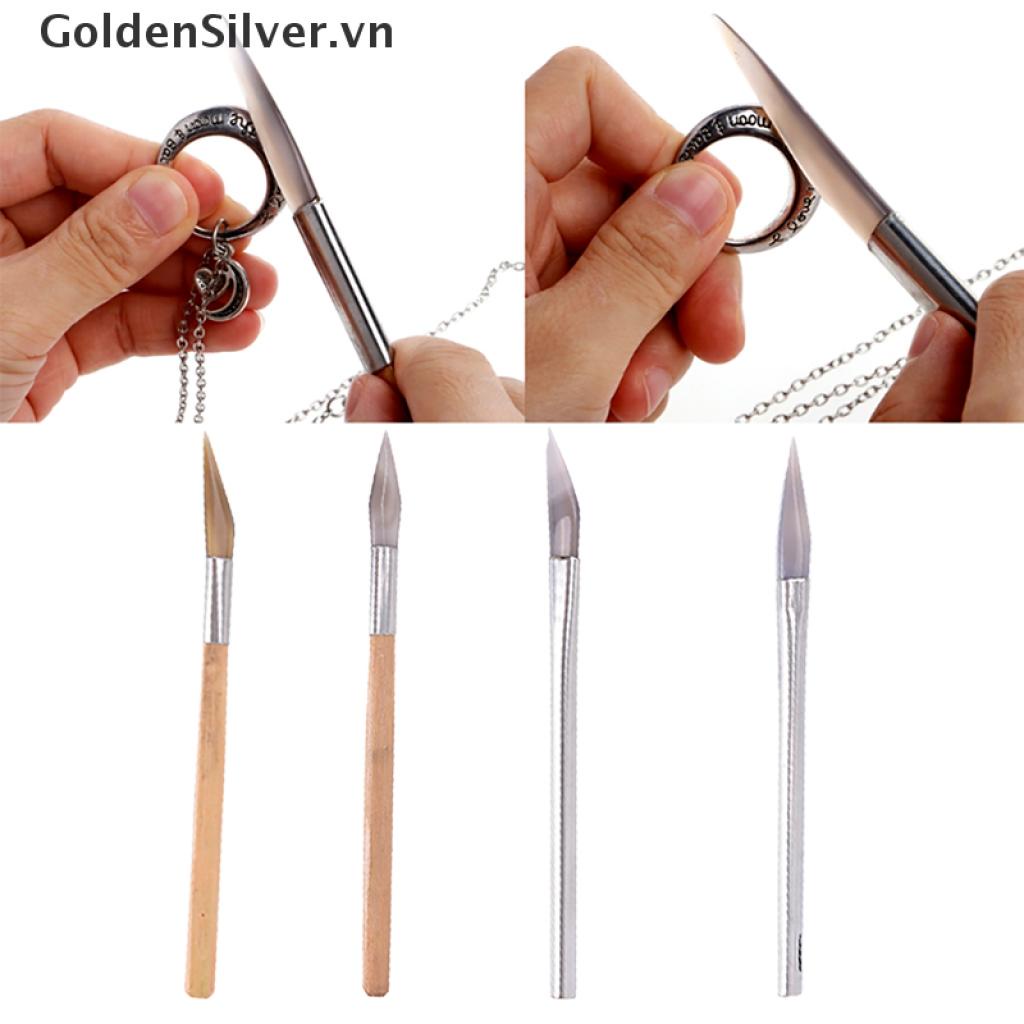Dụng Cụ Đánh Bóng Trang Sức Có Tay Cầm Bằng Tre Tiện Dụng
