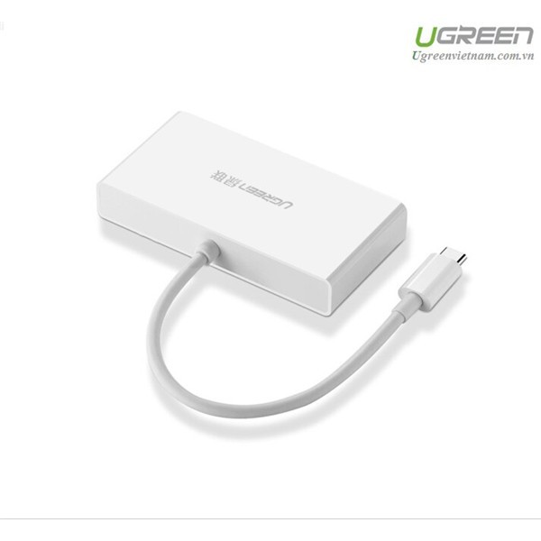 Cáp chuyển đổi USB Type-C sang HUB 3.0 & VGA Ugreen 40375 chính hãng