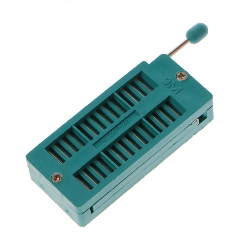 Ổ Cắm Kiểm Tra DIP Màu Xanh Lá 16 20 24 28 40 Pin 2.54MM