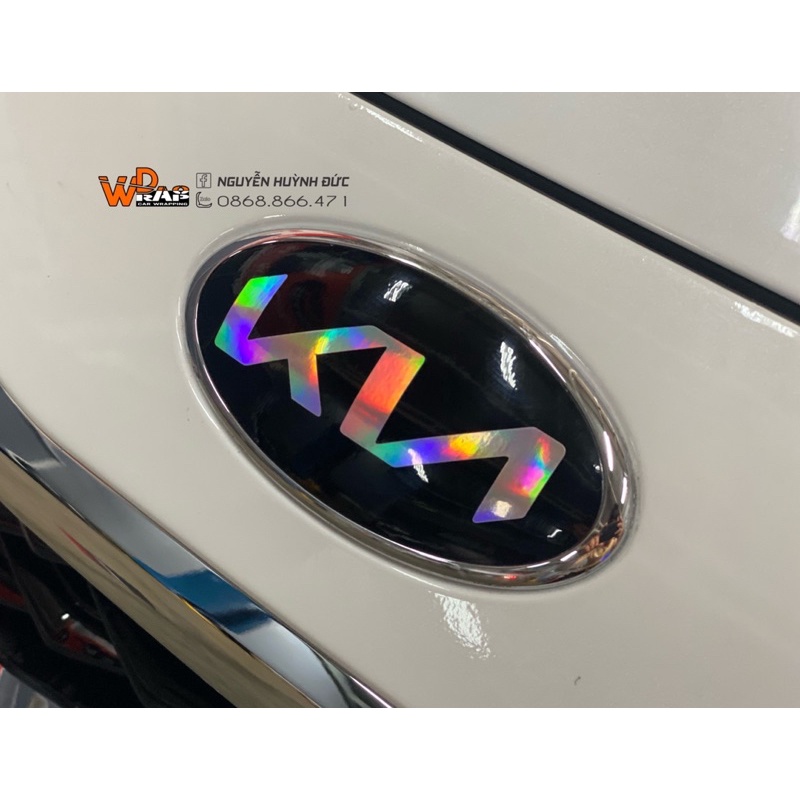 Decal Logo KIA mới dành cho xe từ đời 2016-2021 (7 logo tặng 3 logo dự phòng và 2 miếng dán thử không chữ)