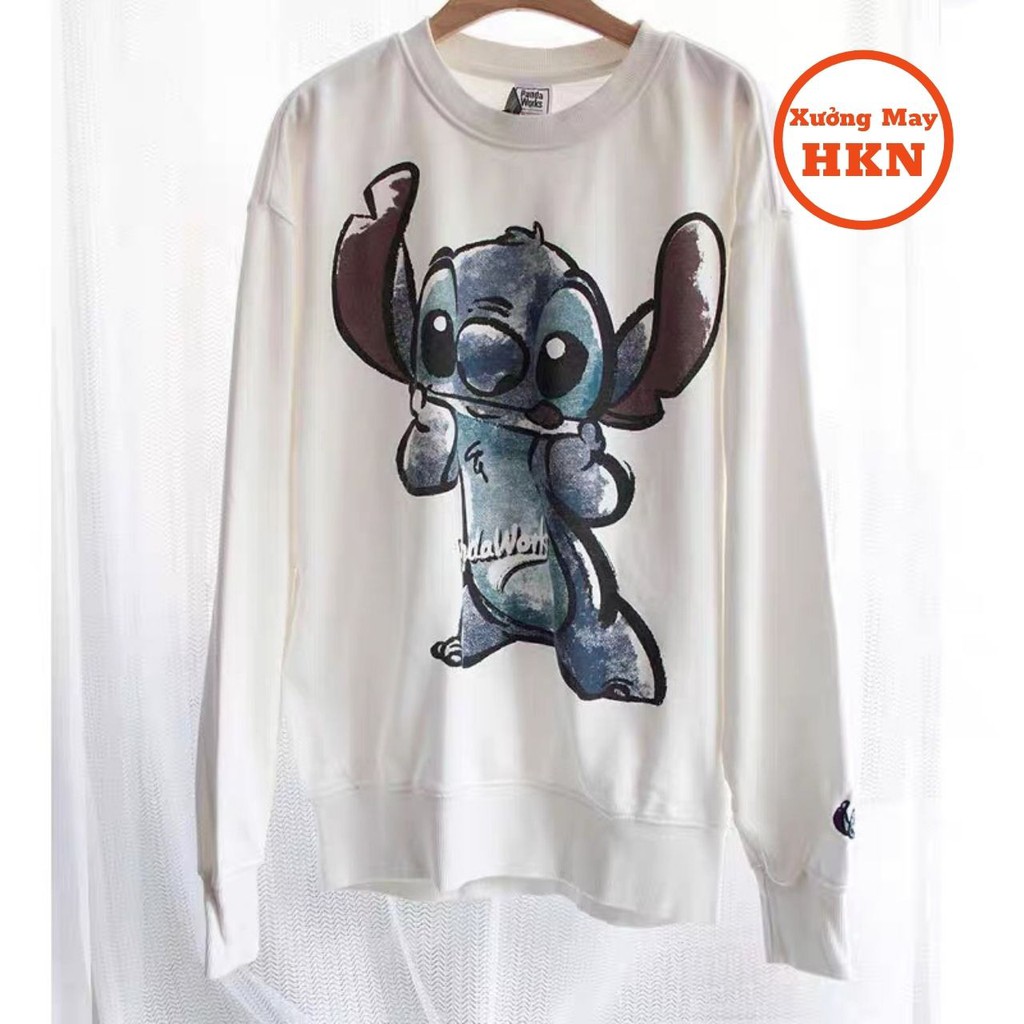 Áo Sweater Nam Nữ Dài Tay In Stich Chất Mịn Mã 705 Xưởng May HKN