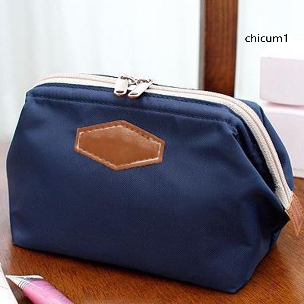 (Hàng Mới Về) Túi Đựng Mỹ Phẩm Khóa Kéo Đa Năng Tiện Dụng