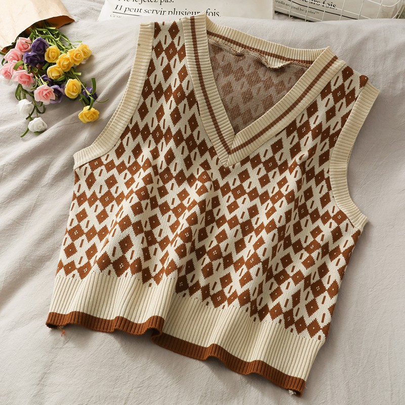 [SẴN] Áo gile len nữ Ulzzang Quảng Châu AGL10 | BigBuy360 - bigbuy360.vn