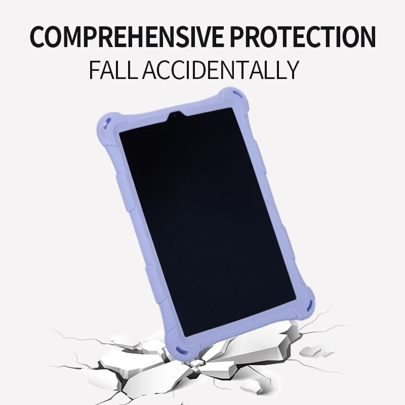 Ốp bảo vệ máy tính bảng bằng silicon mềm chống sốc có dây đeo và giá đỡ thích hợp cho iPad Mini 6 2021