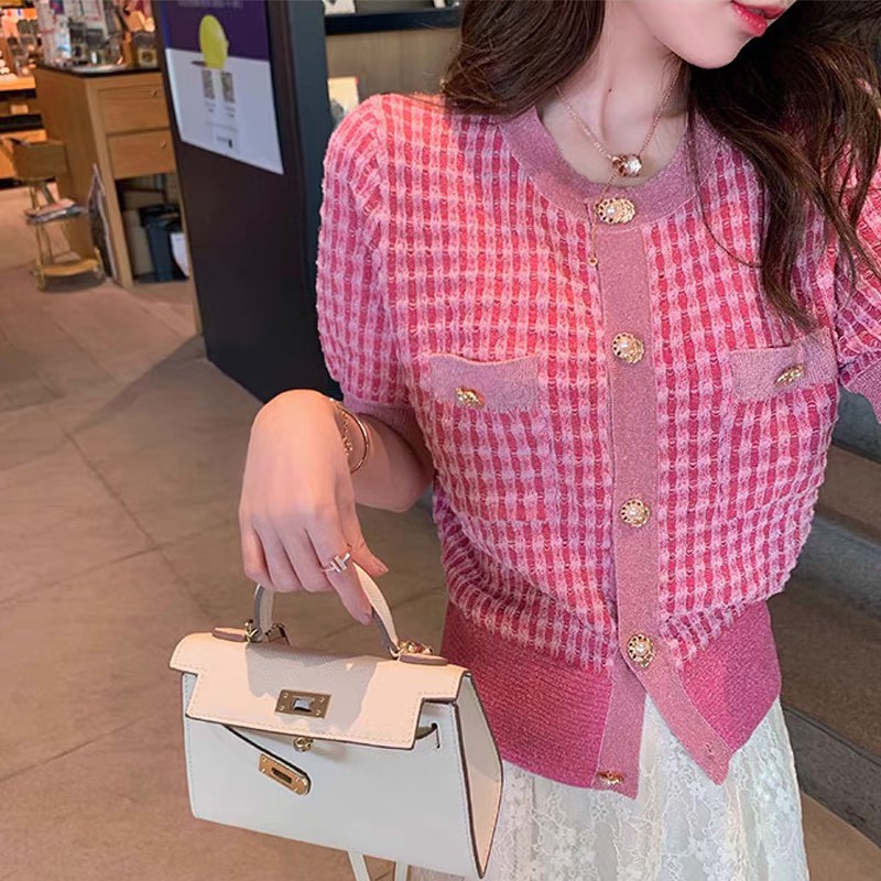 Áo Len Cộc Tay Mongtoghi Chanel Hồng Siêu Hot Hàng Quảng Châu Cao Cấp Full Tag Mác | BigBuy360 - bigbuy360.vn