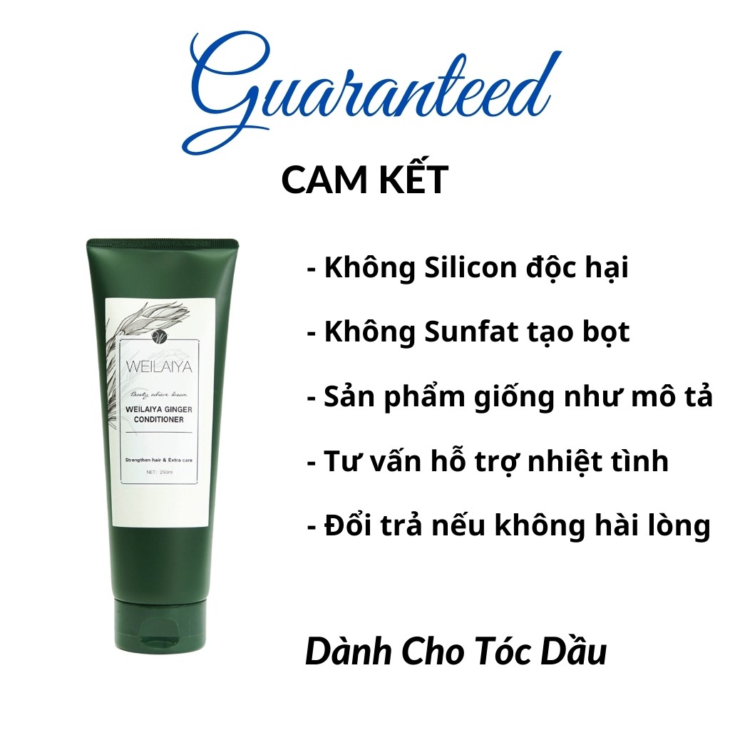 Dầu Xả Dưỡng Tóc, Dầu Gội Xả Gừng Weilaiya Ngăn Rụng Và Kích Thích Mọc Tóc Cho Nam Nữ 250ml