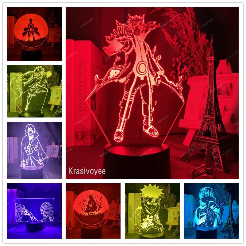 Mô Hình Nhân Vật Gaara Neji Jiraiya Hoạt Hình Naruto 3D Bằng AcrylicKhông có ánh sáng nào!