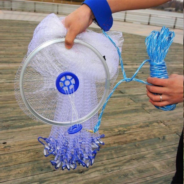 Chài cước rút dài 4m8 , chài rút tàng hình bắt cá hàng Thái Lan cao cấp y hình giảm giá sele y hình