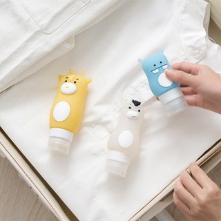 Lọ chiết dầu gội mỹ phẩm du lịch silicon hình thú cute