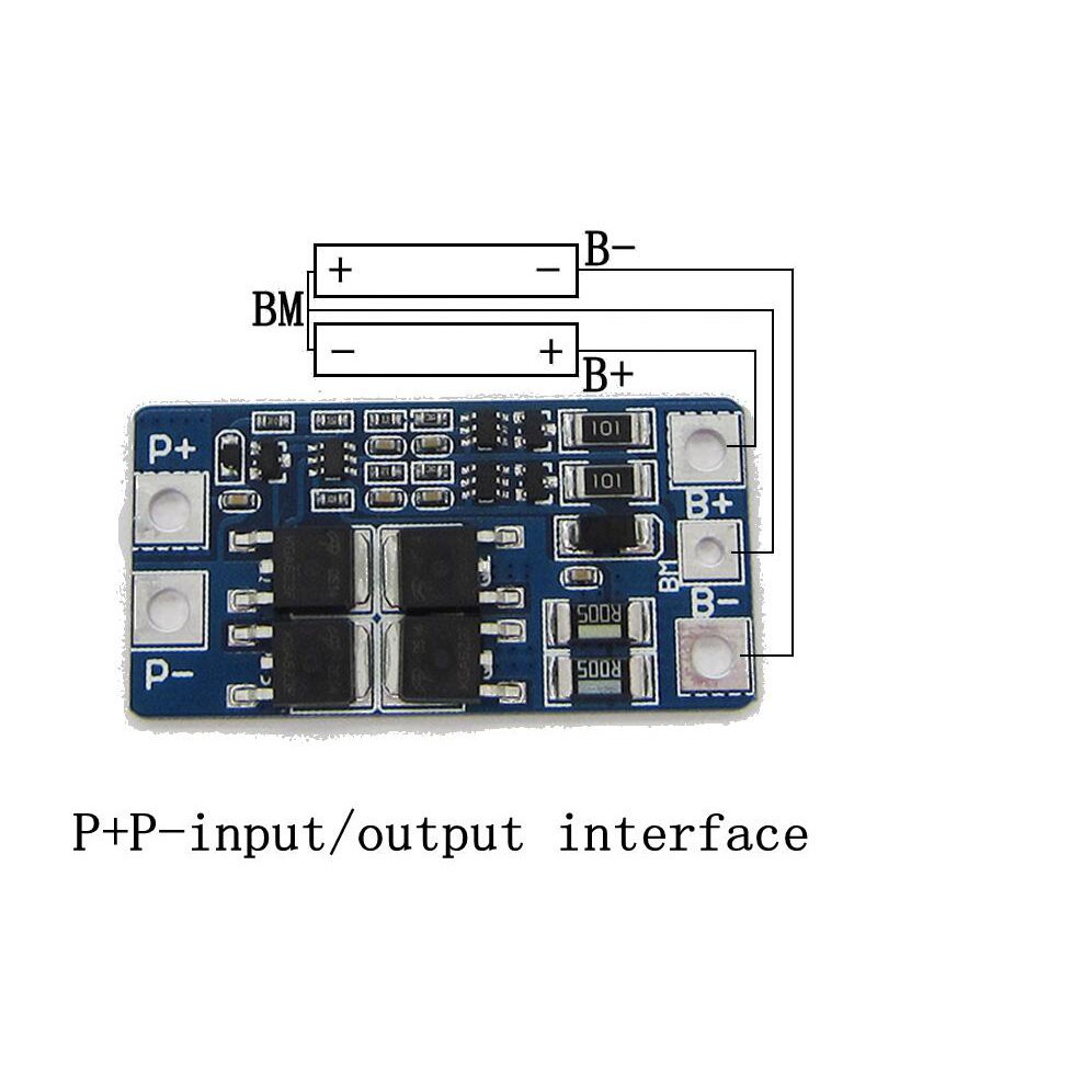 Bảng Mạch Bảo Vệ Pin lithium 8.4V 2S 10A 7.4V 18650 Chuyên Dụng