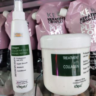 COMBO KEM Ủ TÓC VÀ SỮA DƯỠNG TÓC COLLAGEN KENDALI 250ml/1000ml