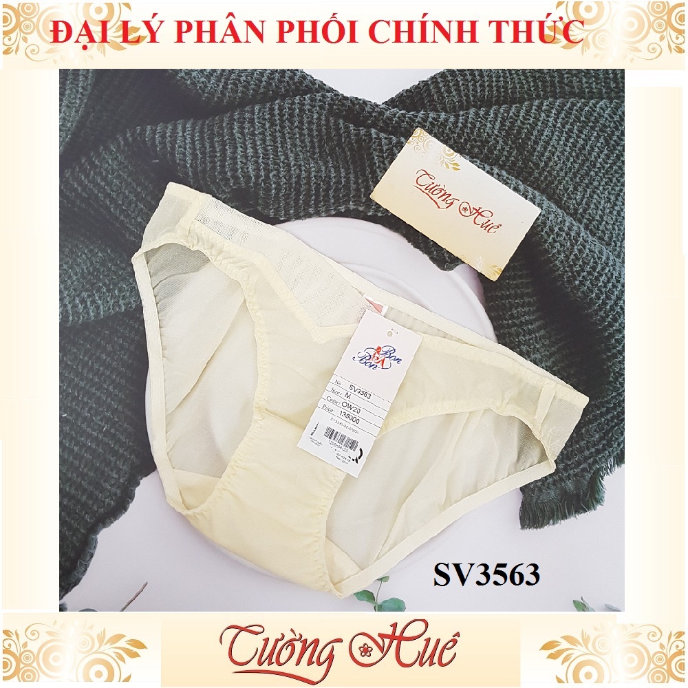 SALE SALE SALE - Quần lót nữ Bon Bon SV3563 quần lưng thấp phối lưới.