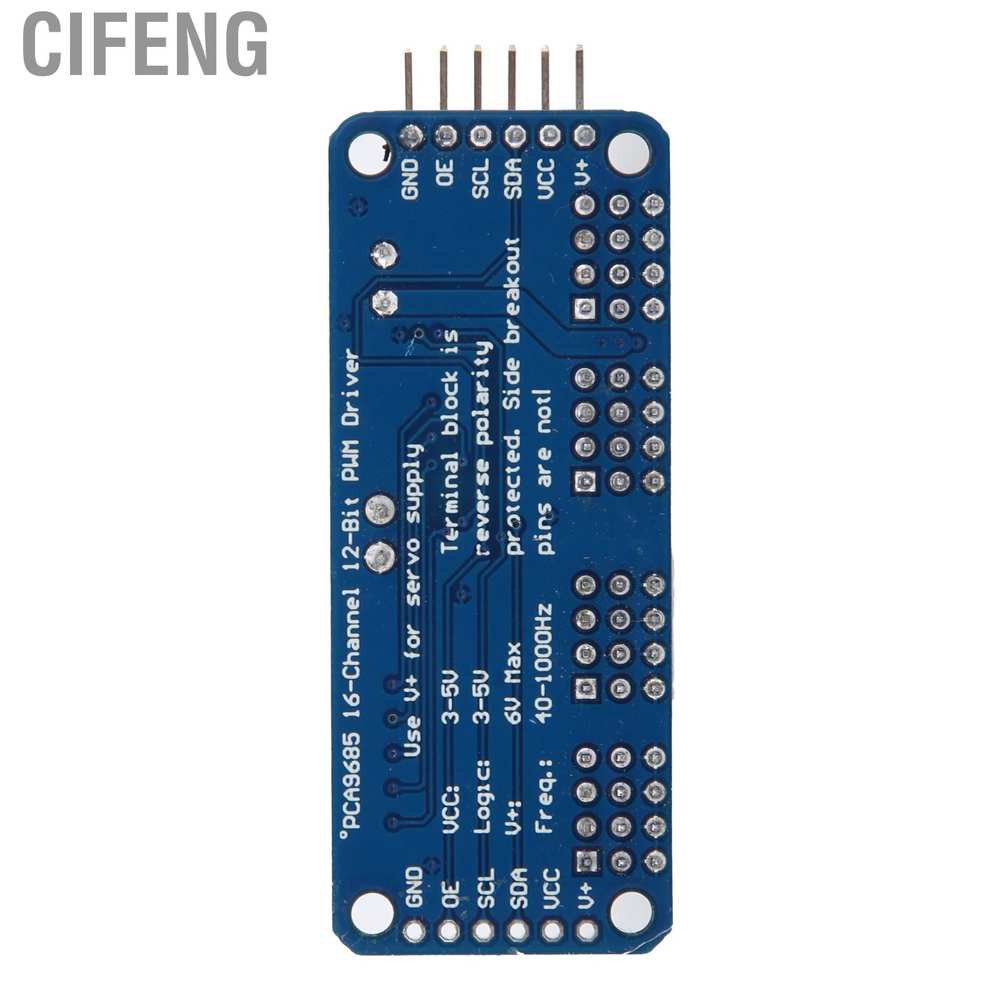 Cifeng PWM Servo Driver 16‑Channel Motor Drive Board Module IIC Interface PCA9685 for Robot