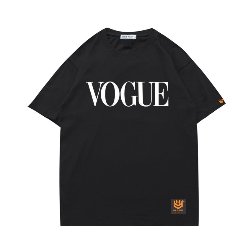 Áo thun tay ngắn nam nữ form rộng unisex in hình VOGUE 329 Vải cotton 75% co giãn 4 chiều00