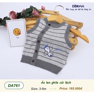 Áo len gile cài lệch Dokma (3-9M) DA761