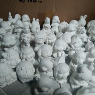 Tô tượng 10 con + màu + cọ