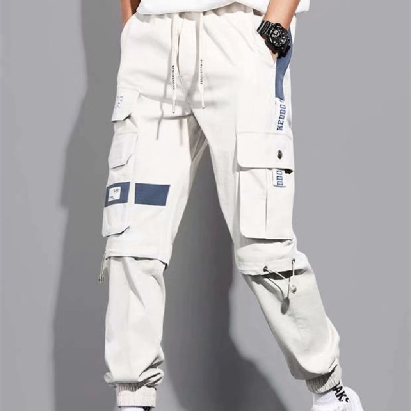 Quần dài nhiều túi dáng rộng phong cách Hàn Quốc thời trang chất lượng cao cho nam size S-5XL