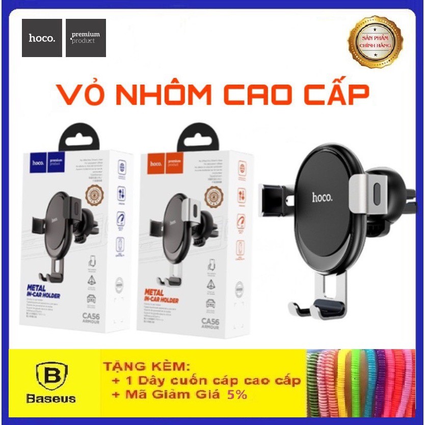 Giá Đỡ Điện Thoại Ô Tô Hoco CA56CAO CẤPGiá Đỡ Xe Hơi Gắn Cửa Điều Hòa - Giá Đỡ Chính Hãng Hoco Bảo Hành 1 Năm