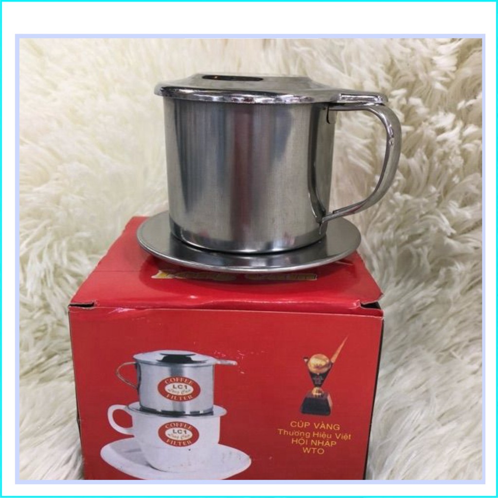 Phin Pha Cà phê Inox Coffee Finter cafe vỏ đỏ đẹp sáng bóng