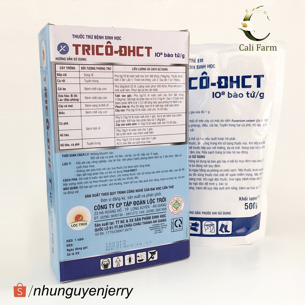 Thuốc trị bệnh cho cây cảnh nấm Trico ĐHCT 500gr