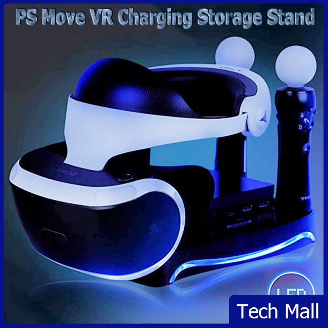 Second Generation 4 in 1 PS4 PS Move VR Charging Storage Stand PSVR Headset Bracket for PS VR Move